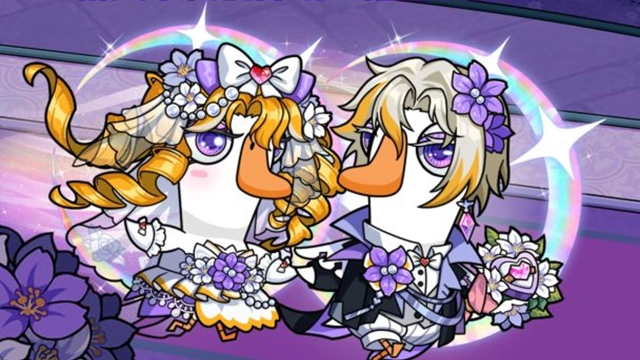 《鹅鸭杀》星慕花誓| 情人节传说卡池时装预告图片