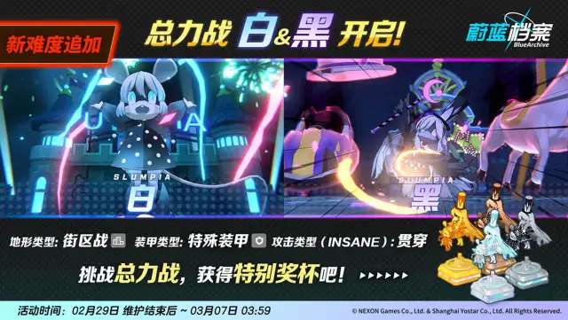 《蔚蓝档案》总力战【白&黑·街区战】图片