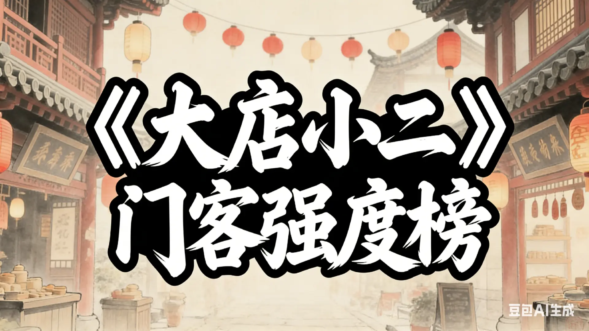 《大店小二》门客首发强度榜图片