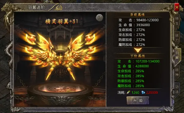 《天命传说》攻略-羽翼系统图片