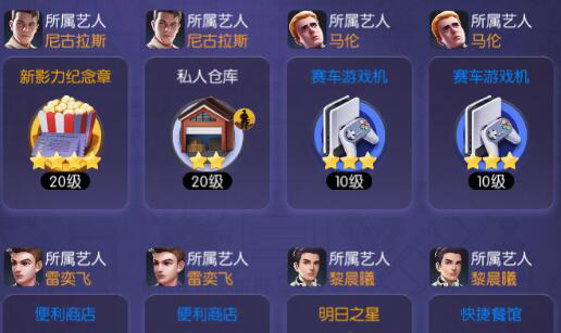 《影业梦想家》你公司里的艺人都有什么用?图片