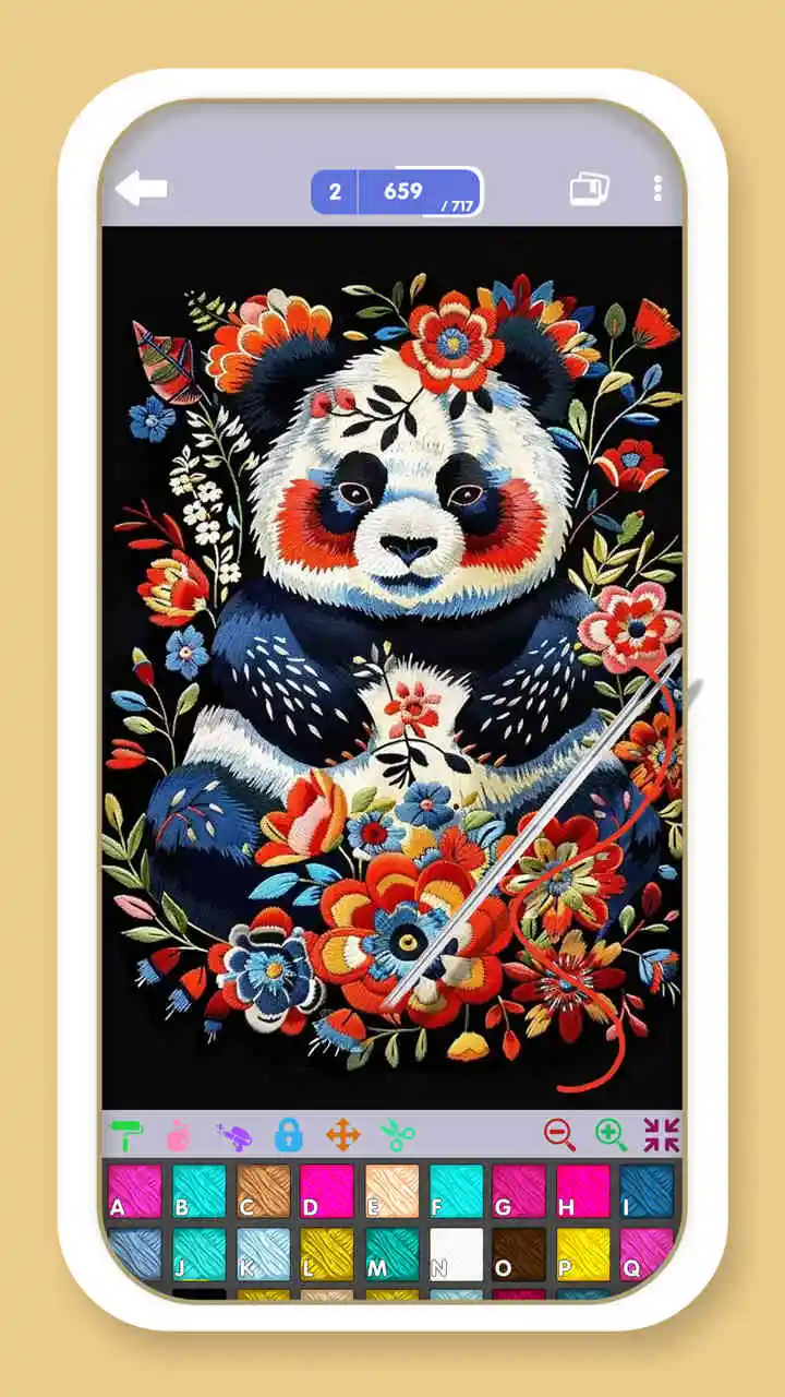 开心十字绣图片