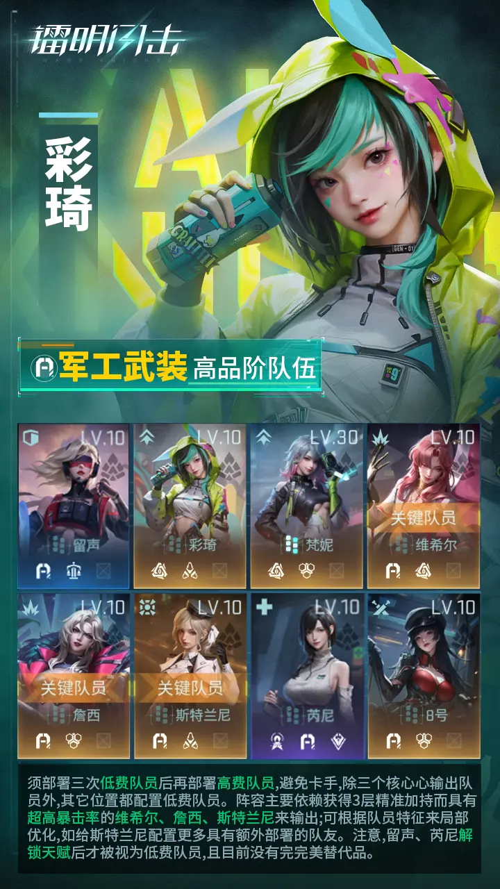 《鐳明閃擊》SSR多角色武器及陣容推薦【上】圖片_6