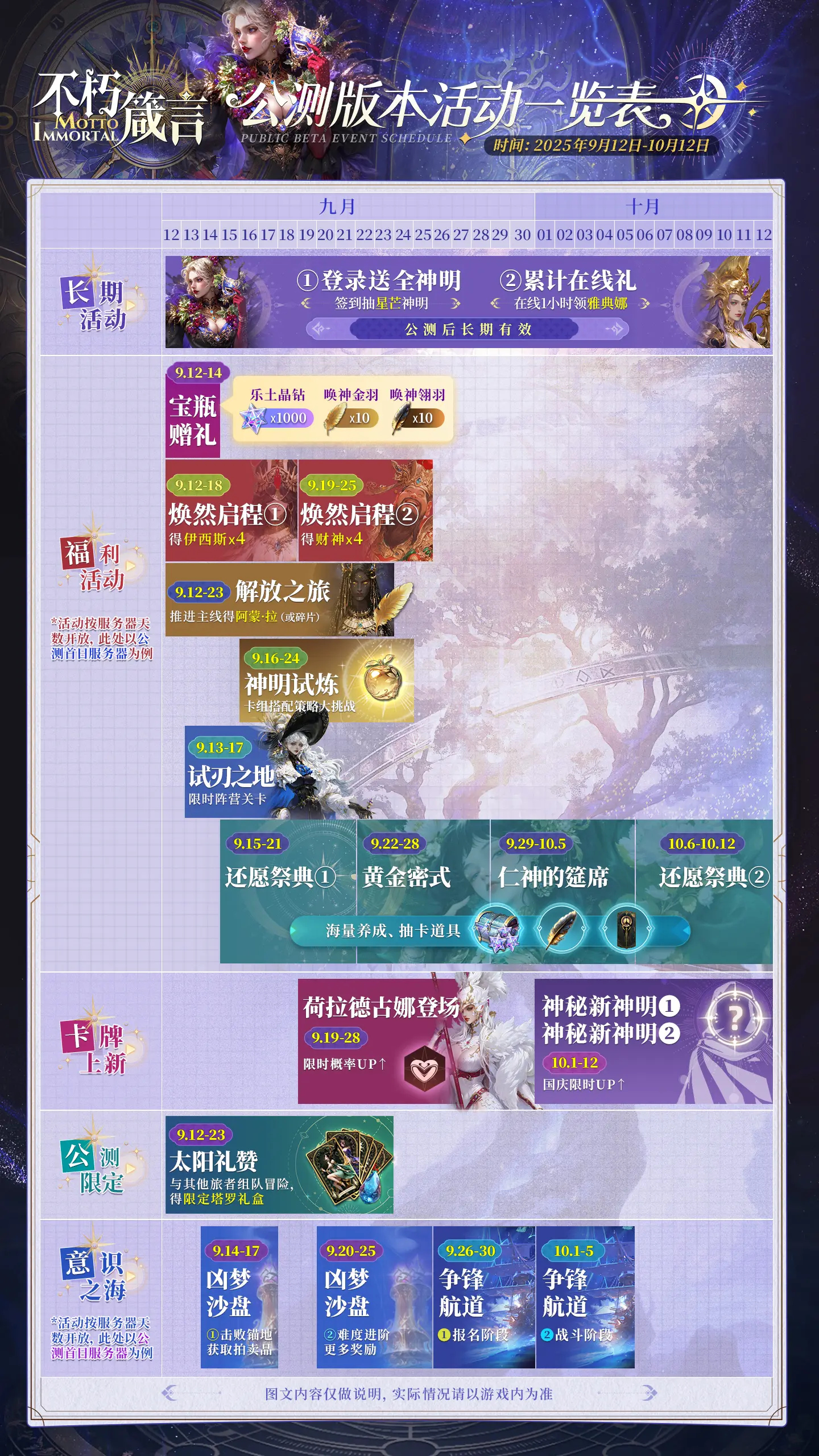 不朽箴言| 版本活動(dòng)日歷請(qǐng)查收?qǐng)D片_1