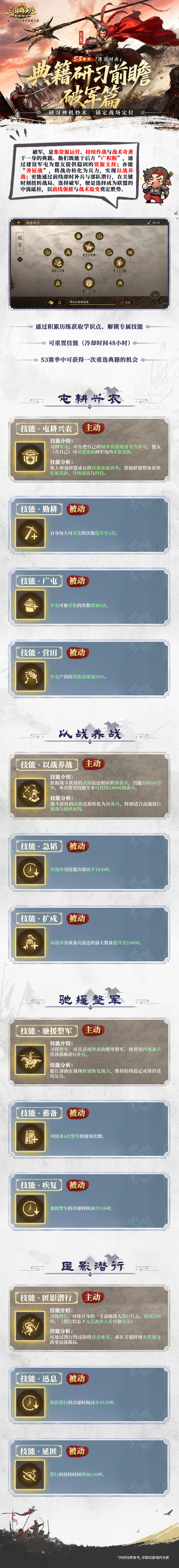 S3赛季爆料第五期丨摧城崩阵裂甲贯颅「典籍研习」破军篇前瞻爆料图片_2