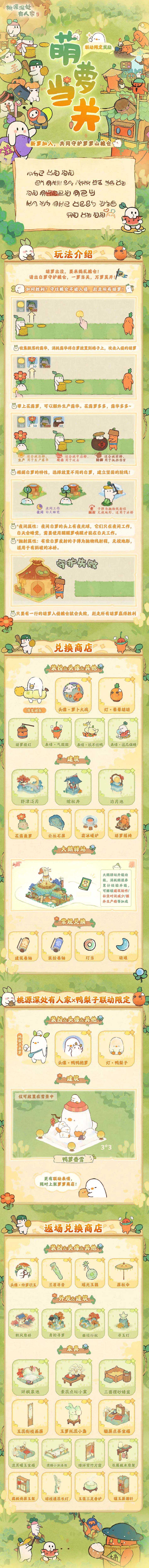 《桃源深處有人家》新蘿加入「萌蘿當(dāng)關(guān)」！更有限定聯(lián)動(dòng)獎(jiǎng)勵(lì)圖片_1