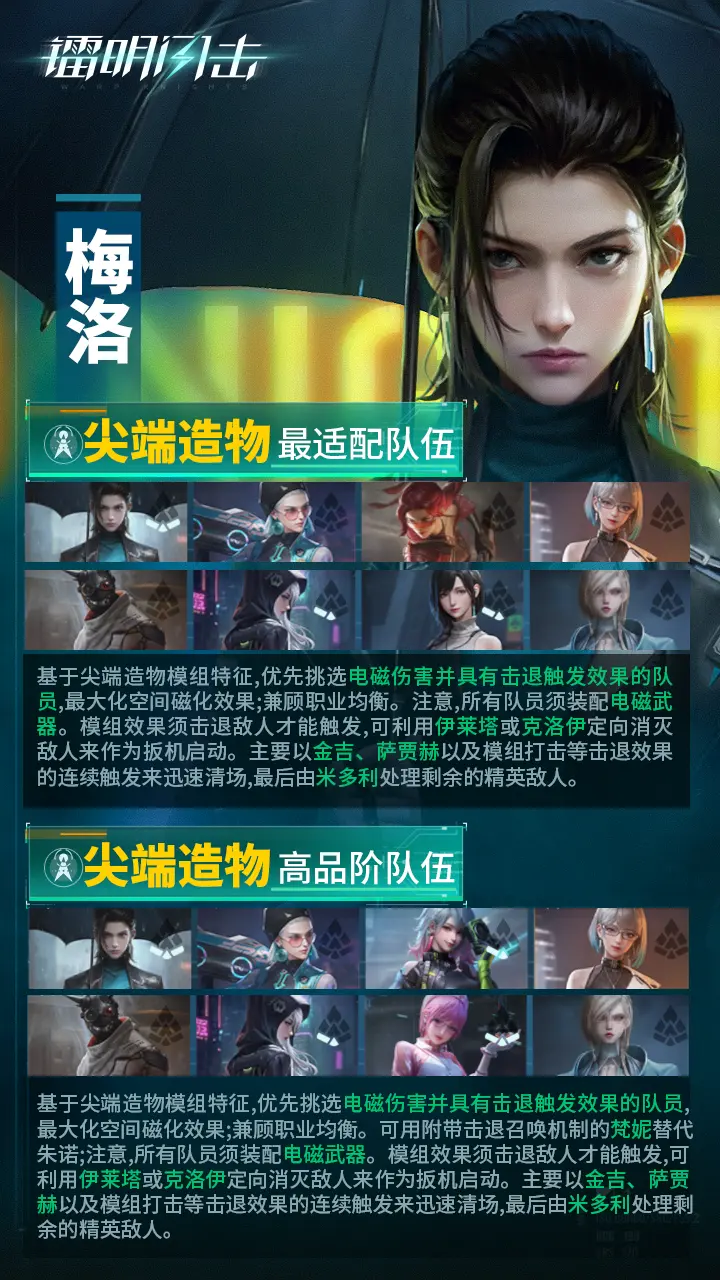 《鐳明閃擊》SSR多角色武器及陣容推薦【下】圖片_2