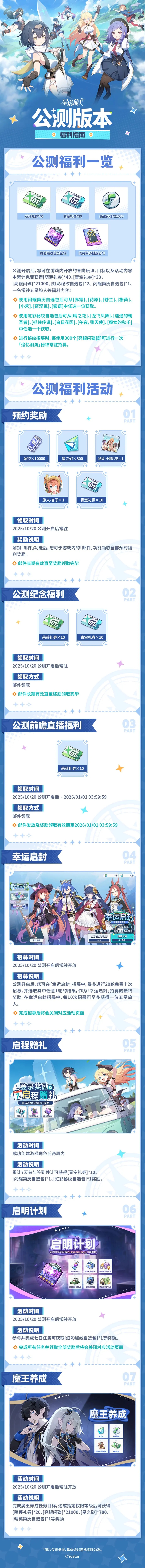 《星塔旅人》公測(cè)福利一覽圖片_1
