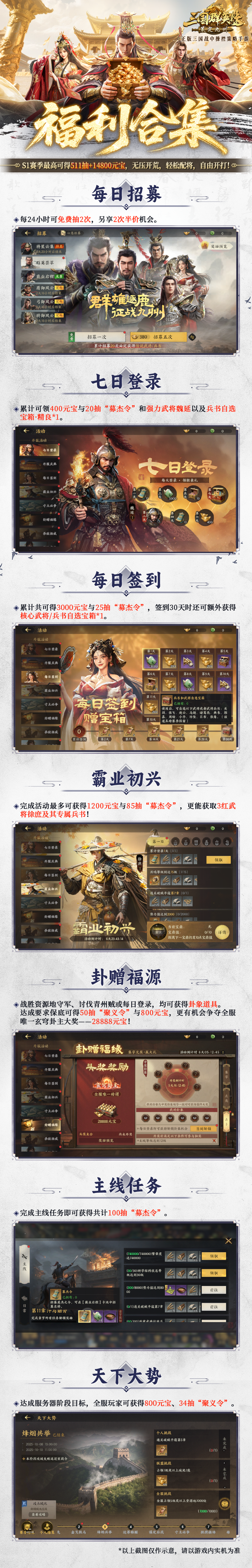 【福利】《三國群英傳:策定九州》首發(fā)福利合集圖片_6