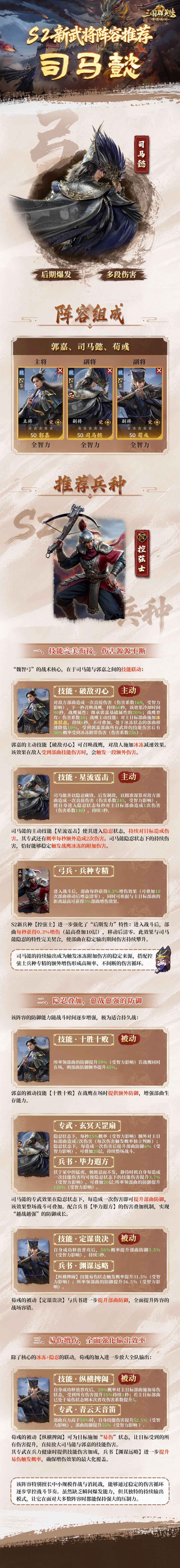 军师府丨S2司马懿首发阵容解析！魏智弓究竟强在哪？图片_2