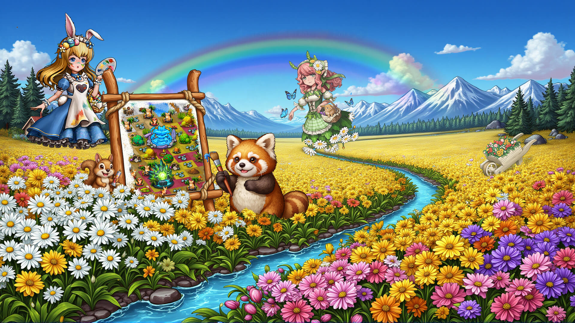 《萌翻天消消樂》花海活動(dòng)圖鑒，新玩家免費(fèi)領(lǐng)取【金色餅胚】禮包~