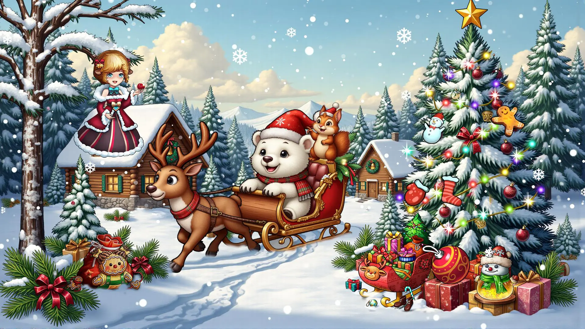 《精灵世界种田》本周五开启限时活动-白色圣诞节！图片