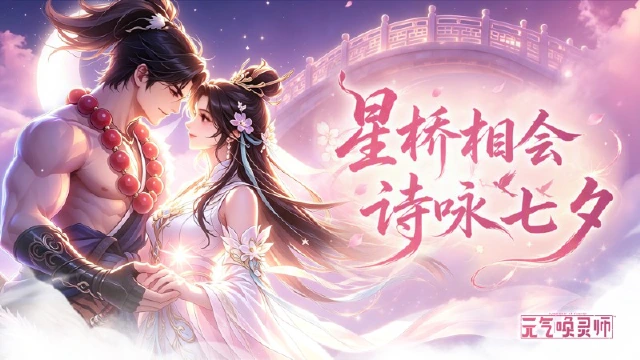 《元气唤灵师》【福利】七夕诗谜丨谁与谁,在无何境写下了一段情缘?图片
