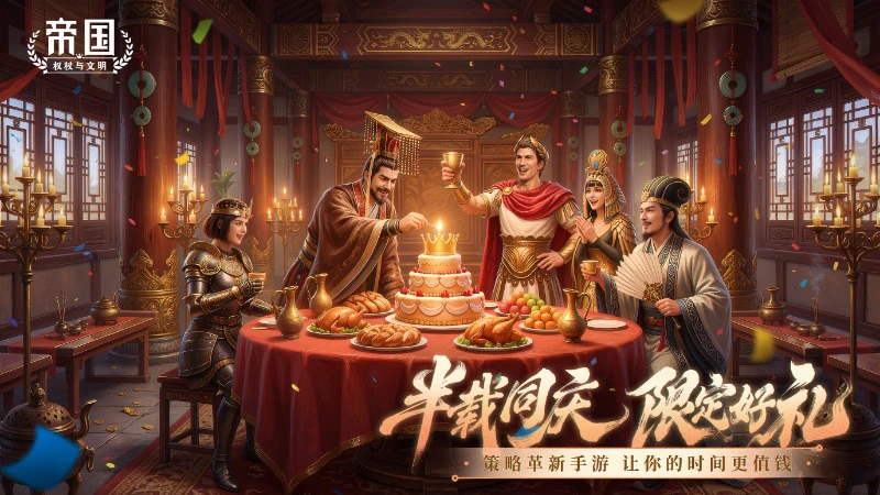 《帝国：权杖与文明》半载同庆，限定好礼！金昭盛典·半周年活动预告图片