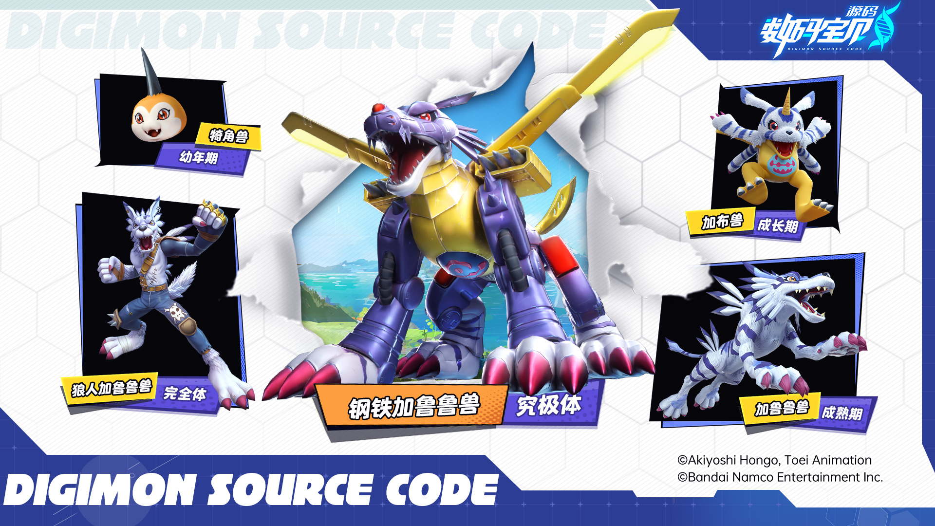 神殿进化链-钢铁加鲁鲁兽《数码宝贝:源码》图片_1