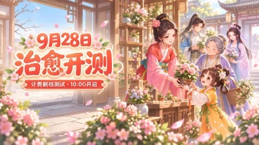 古风花田经营手游《江湖田园》计费删档测试 9 月 28 日治愈开启!图片