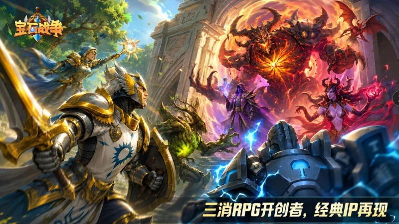 今日上线!《宝石战争》国服开启,三消 RPG 的全新篇章图片