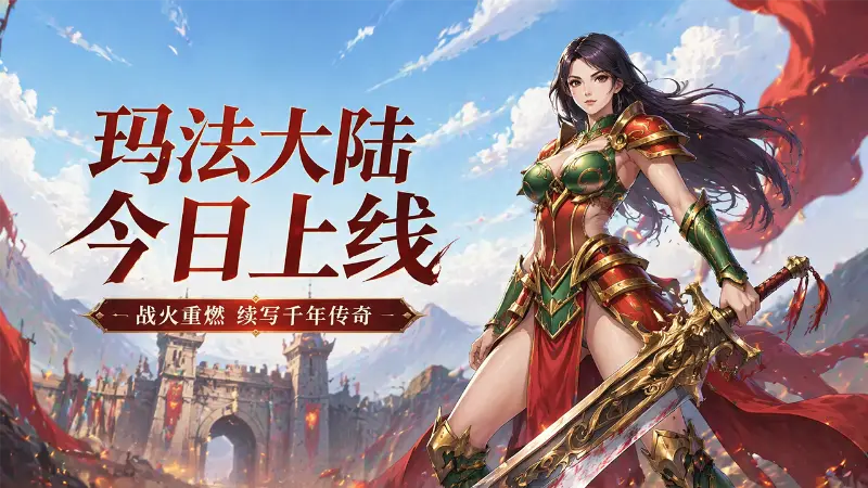 远古玛法文明重现！今日开服，化身战士续写大陆传奇！图片