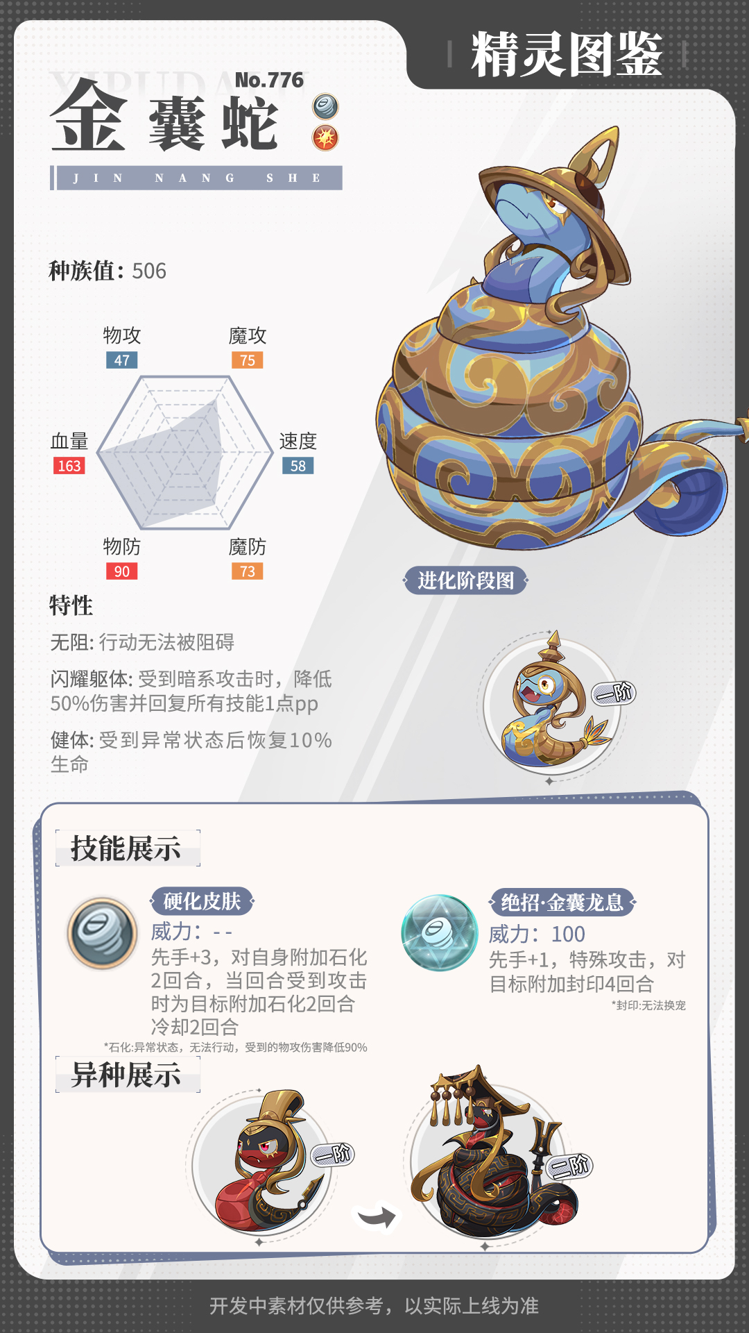 《西普大陆》精灵百科|雷极龙&金囊蛇&狂傲鹤&巨木挽马图片_3