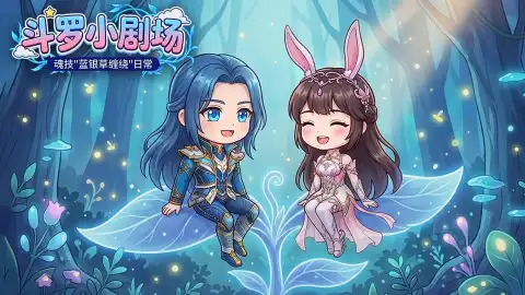 《斗罗大陆:诛邪传说》四格漫画丨唐三的蓝银草日常