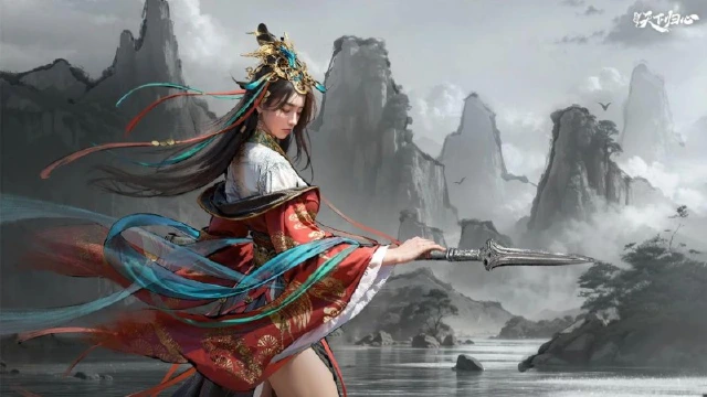 壁纸放送丨大乔-素手持抢护江东图片