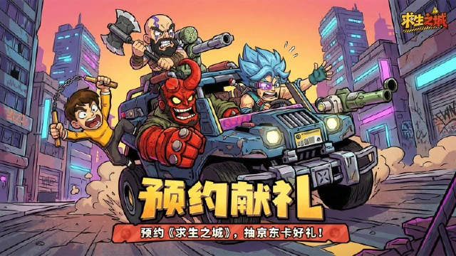 【预约福利】魔性搞怪末日塔防游戏《求生之城》开放预约啦，预约送京东卡！图片