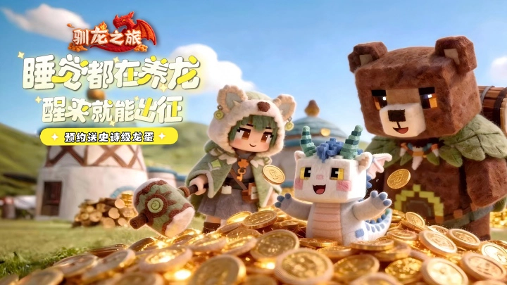 《驯龙之旅》今日正式开启全平台预约，一款“睡觉都在养龙”的治愈冒险RPG等你来战图片