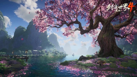《剑侠世界4:无限》江湖四季之景!无缝地图探索实录