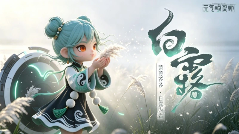 《元气唤灵师》【福利】蒹葭苍苍，白露为霜图片