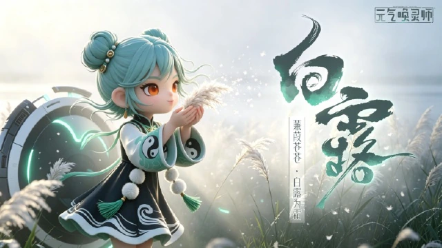 《元气唤灵师》【福利】蒹葭苍苍，白露为霜图片