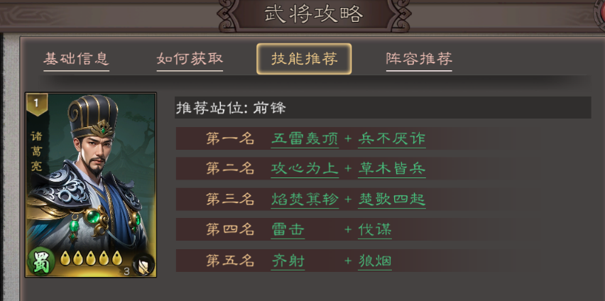 《三国乱世霸王》诸葛亮武将攻略图片_2