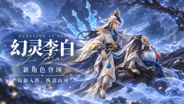 《大王请上阵》【幻灵·李白】诗仙入阵,纵意山河图片