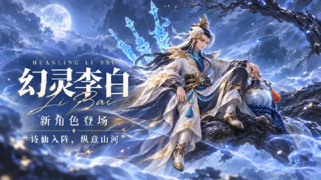 《大王请上阵》【幻灵·李白】诗仙入阵,纵意山河图片