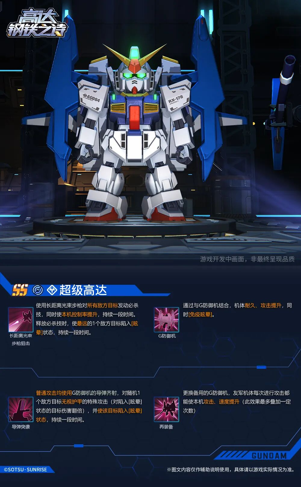 《高達鋼鐵之詩》【新機前瞻】全副武裝的合體兵器——超級高達圖片_1