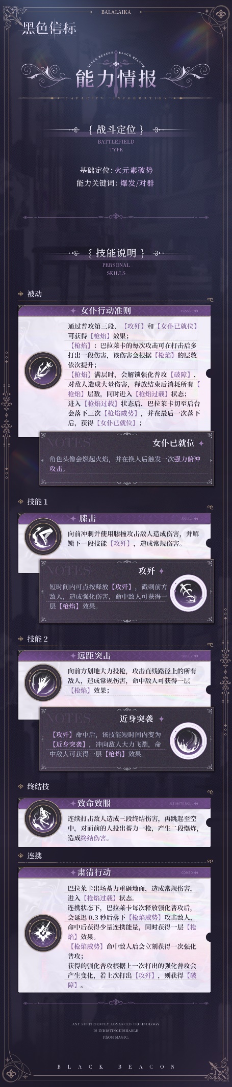 《黑色信標(biāo)》鉑鳶家族-成員秘錄｜巴拉萊卡圖片_4