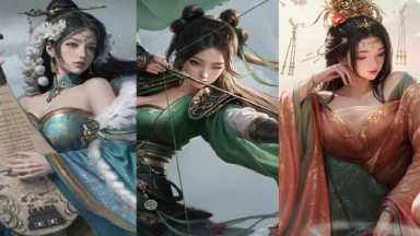 《三国：天下归心》胡笳余韵催枭影，闭月连珠破敌阵图片