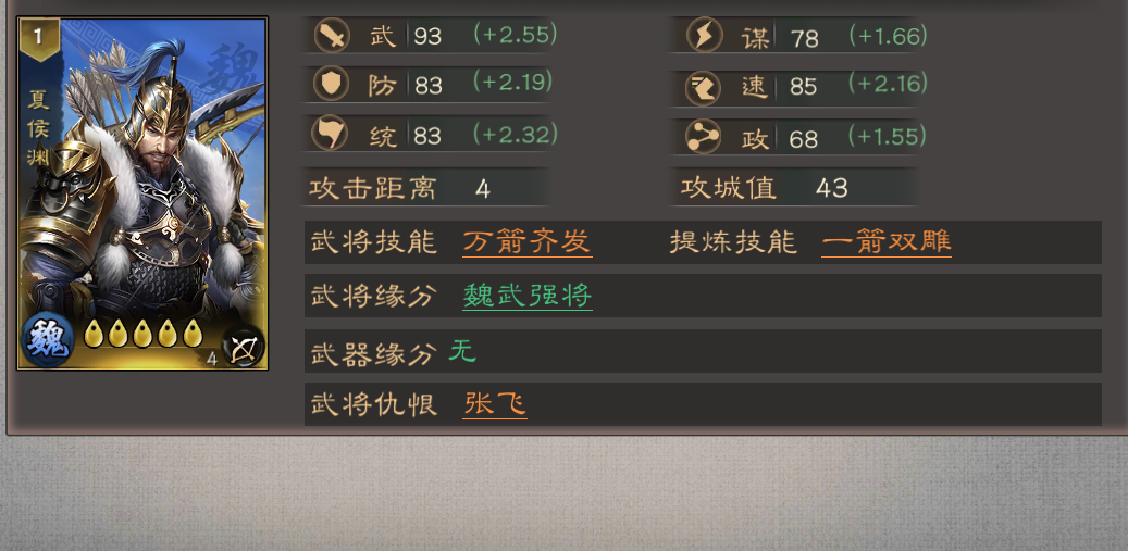 《三国乱世霸王》武将夏侯渊攻略图片_1