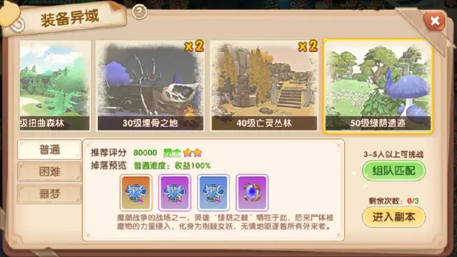 《不休的勇士》日常玩法之装备异域图片