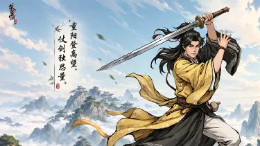 《笑傲江湖：群侠传》【壁纸放送】重阳至，令狐冲陪你登高望远~图片