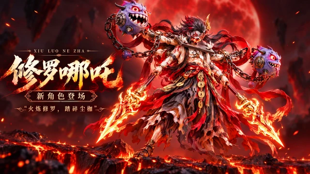 《天命行者》【新英雄预告】修罗哪吒｜剔骨焚莲，逆命归来！图片