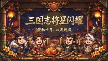 《三国志将星闪耀》【节日福利】山河同庆,国庆佳节专属献礼(内含兑换码)图片
