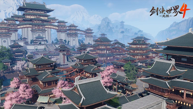 《剑侠世界4：无限》国风雅韵！高度还原东方建筑之美图片