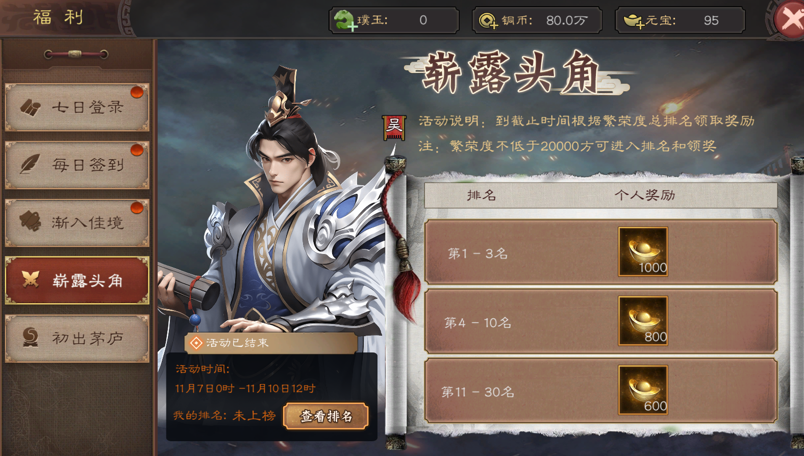 《三国乱世霸王》新手开荒+阵容攻略图片_3