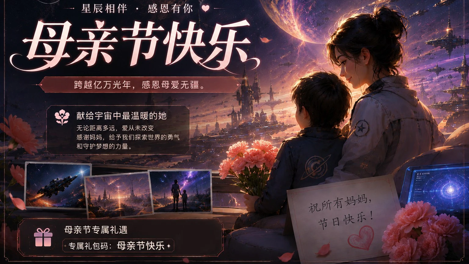 《亿万光年》母亲节快乐！愿所有母亲幸福健康！图片