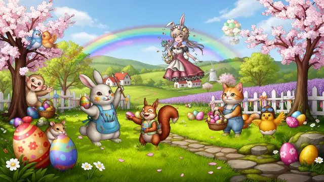 《精灵世界种田》一年仅一次！复活节庆典-钥匙图鉴，新玩家免费领200金叶礼包！图片